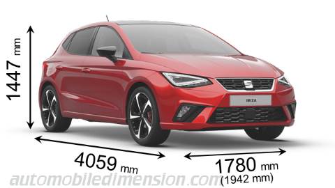 Seat Ibiza dimensions, boot space and similars