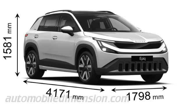 Skoda Epiq dimensions
