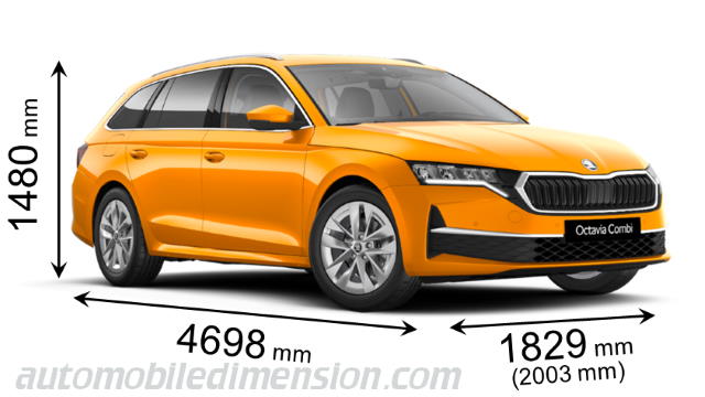 Škoda Octavia Combi length x width x height