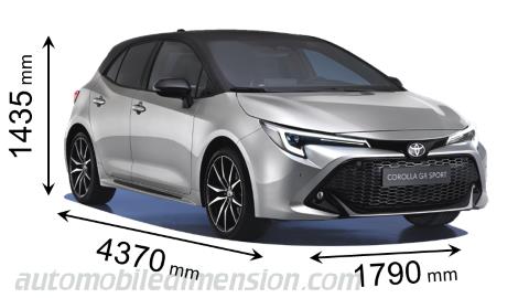 Toyota Corolla dimensions, boot space and electrification