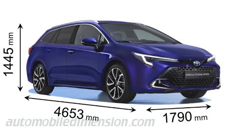 Toyota Corolla Touring Sports dimensions, boot space and electrification