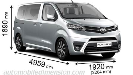 Toyota Proace Verso Medium 2016 Dimensions Boot Space And