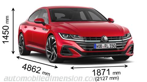 Volkswagen Arteon dimensions, boot space and electrification