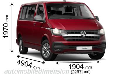 Volkswagen Multivan 2020 dimensions