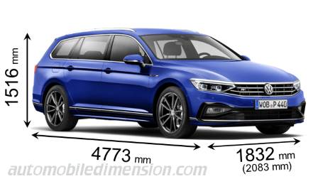 Volkswagen Passat Variant 2019 Dimensions Boot Space And