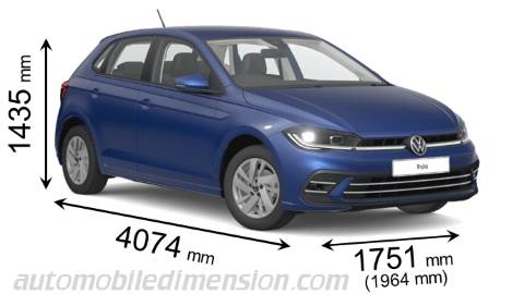 Dimensioni Volkswagen Polo, bagagliaio e similari